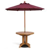 7' Wooden Market Umbrella 1 1/2" Pole